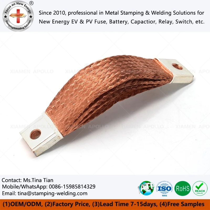 Flat Copper Braided Flexible Connectors