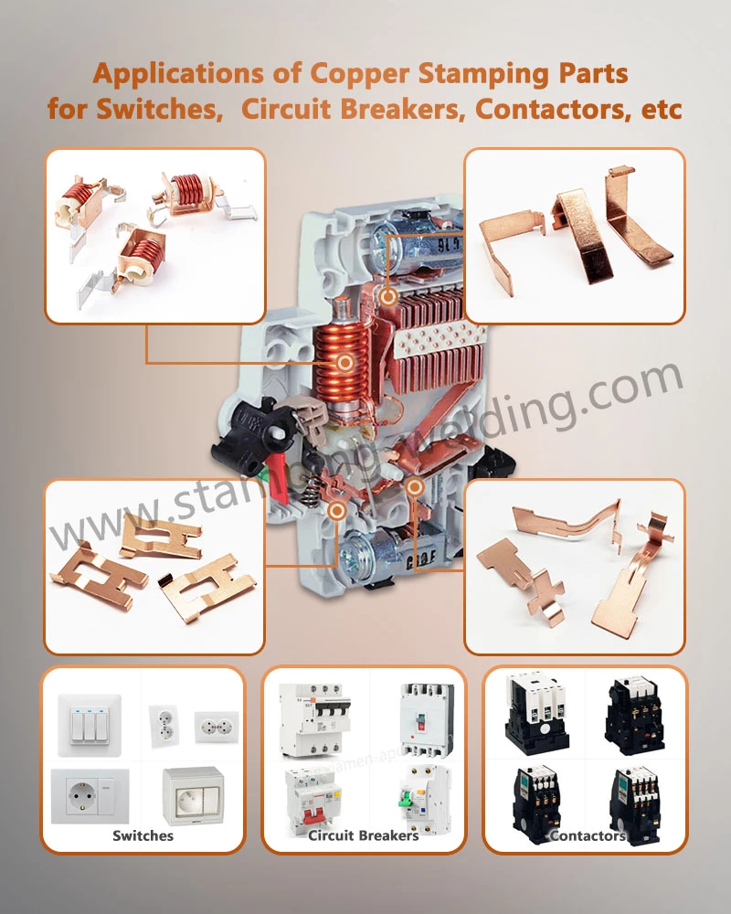 Applications of Copper Sheet Metal Stamping Bending Parts Applications of Copper Sheet Metal Stamping Bending Parts