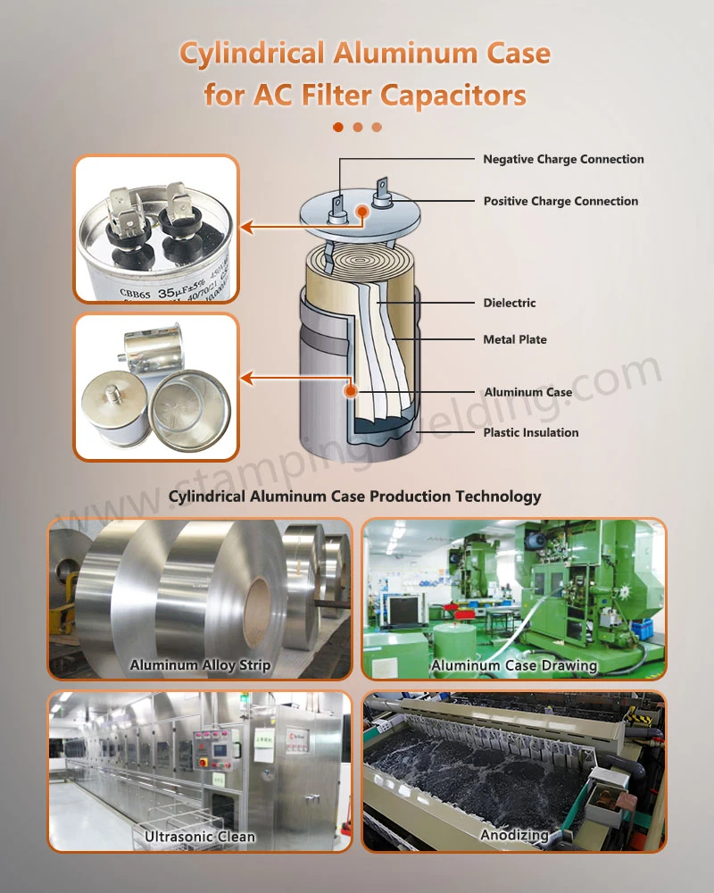 Capacitor aluninum case for AC Filter Capacitors Capacitor aluninum case for AC Filter Capacitors