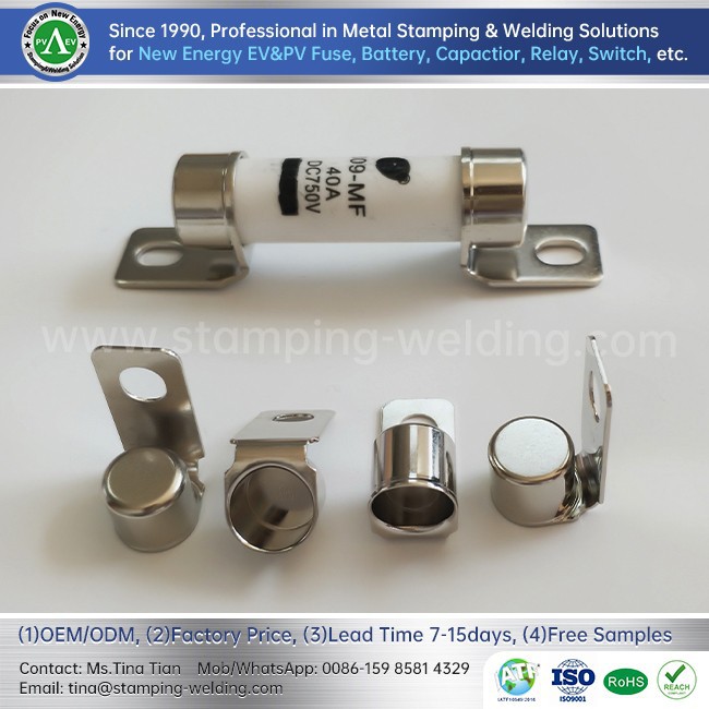 Silver-plated Copper Cap For PV Fuse